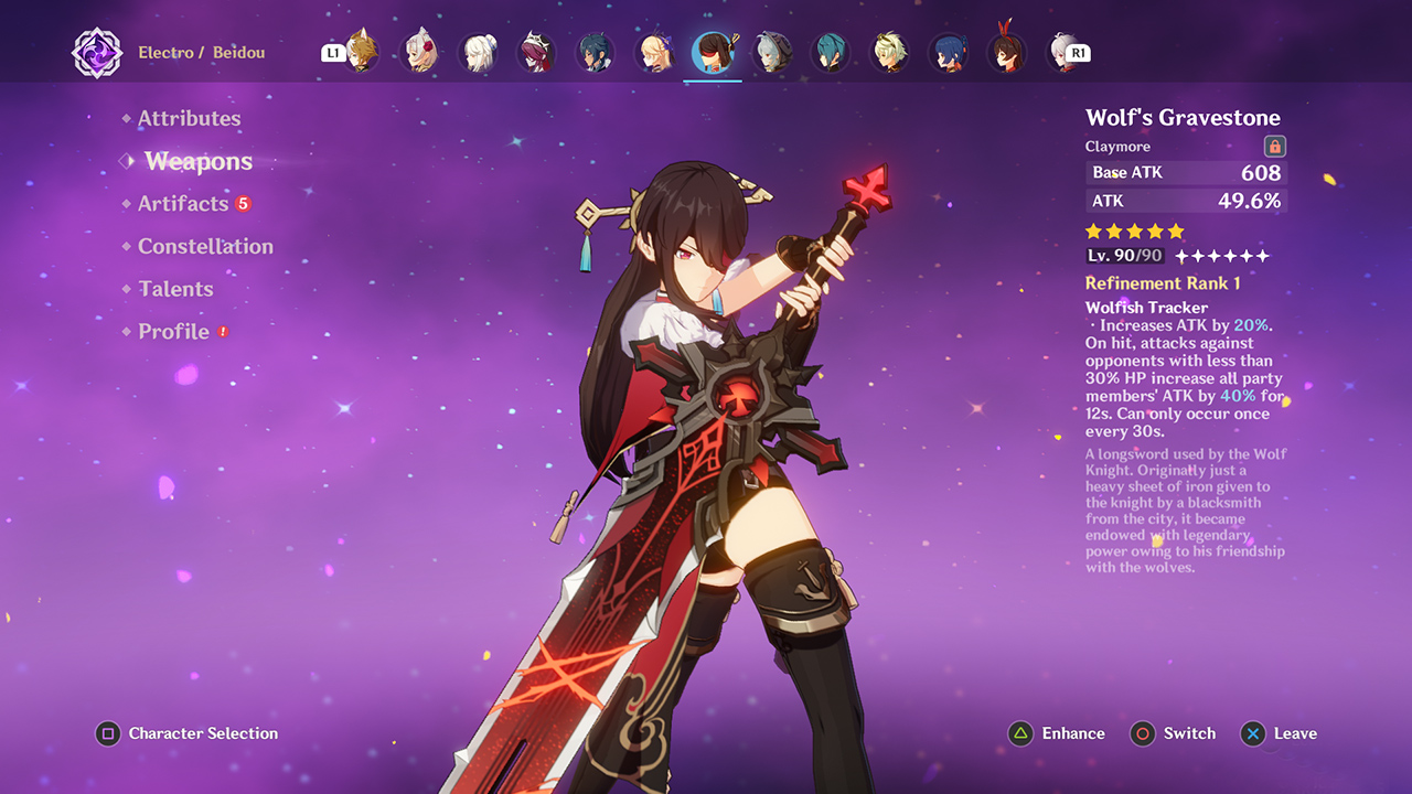 The Best Beidou Build in Genshin Impact Weapons, Artifacts, and More