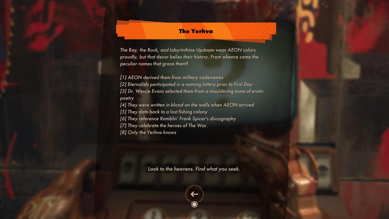 Deathloop All Yerhva Queen of Riddles Answers Attack of the Fanboy