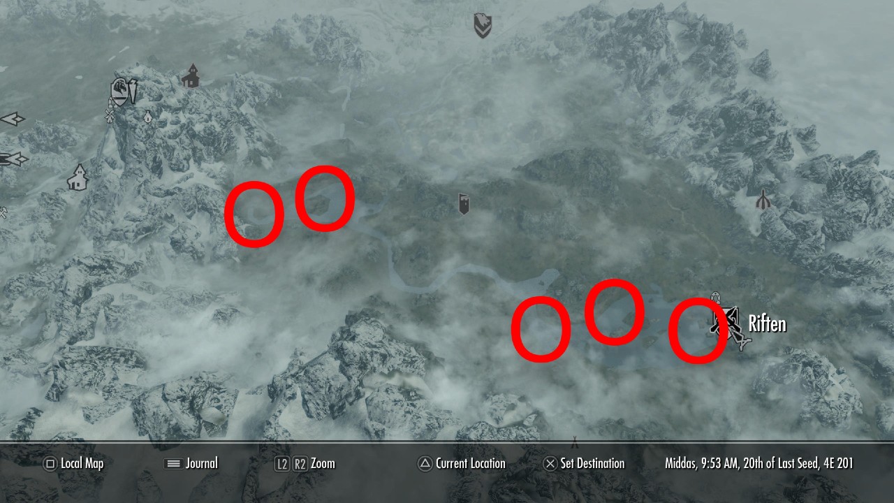 Skyrim Fishing Spots All Fishing Locations Map Attack of the Fanboy