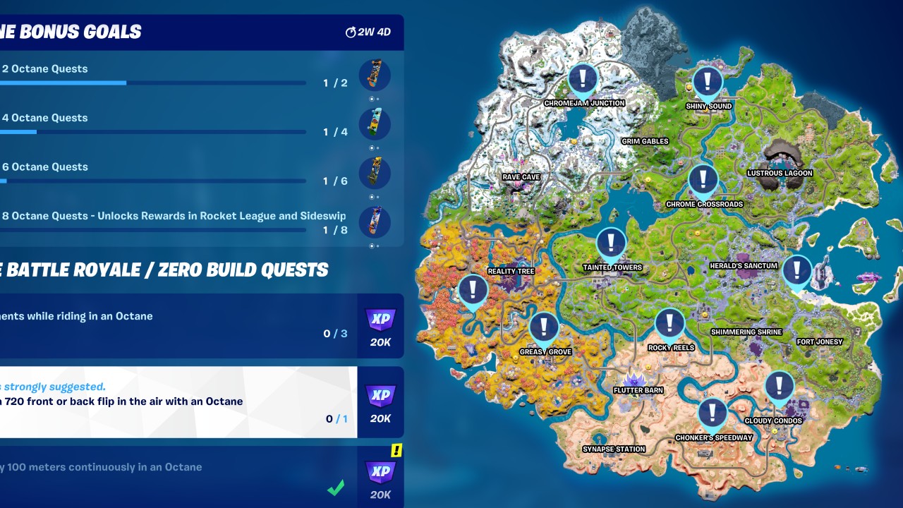 Where to Find a Rocket League Octane in Fortnite Attack of the Fanboy
