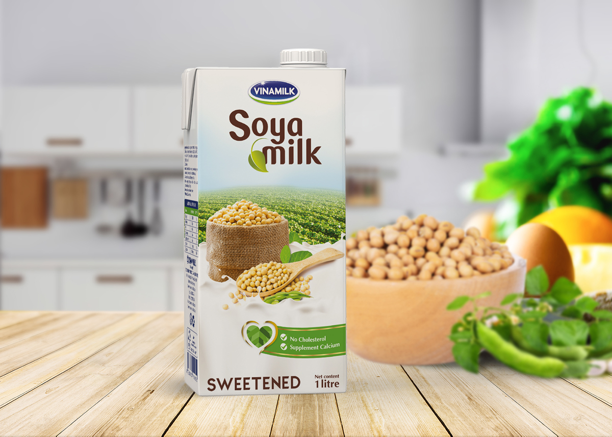 Packaging design for Soya Milk Attention Vietnam