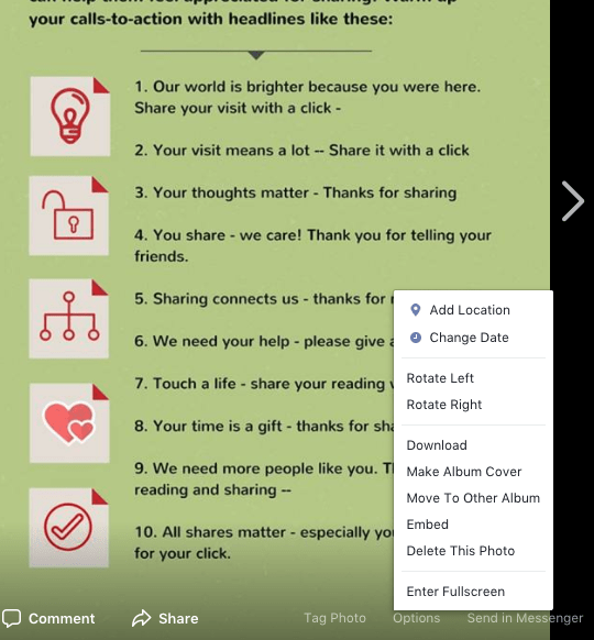 Rotate a Photo in Facebook Attention Machines