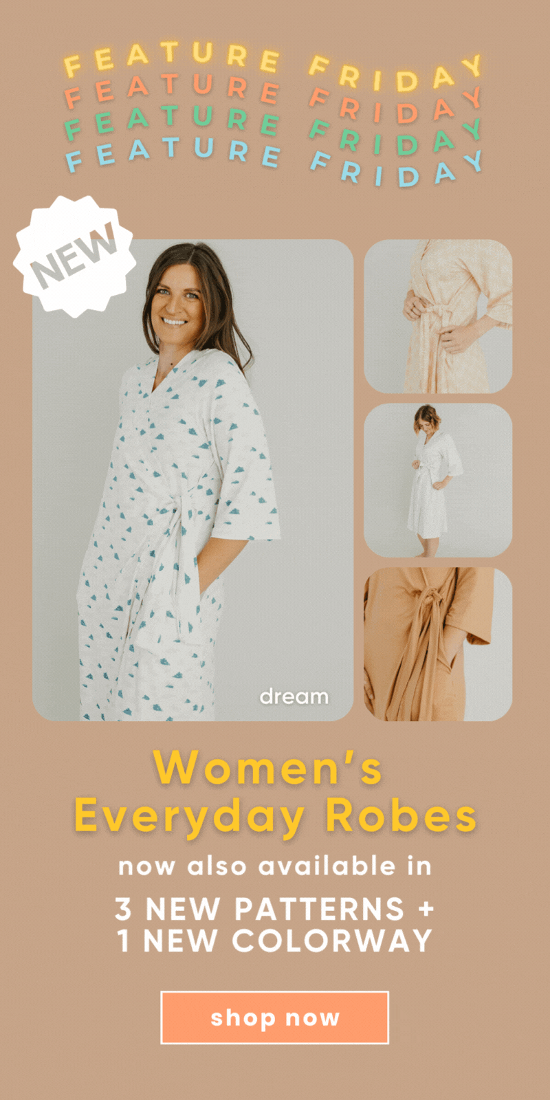 NEW ways for mom to stay comfy & cozy Copper Pearl