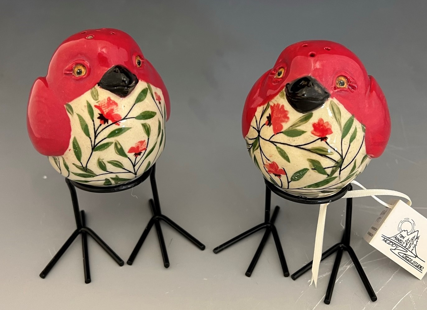 Salt and Pepper Shaker Set Birdies w/Legs Attic Gallery