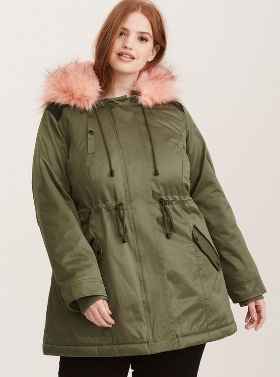 Plus Size Anorak Jackets & Coats for Women Attire Plus Size