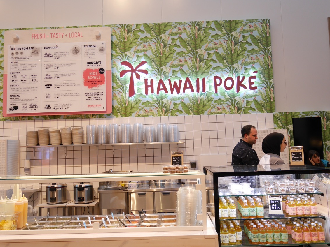 Poké bowl, Hawaii Poké, nyttig snabbmat, pokérestaurang, hälsomat