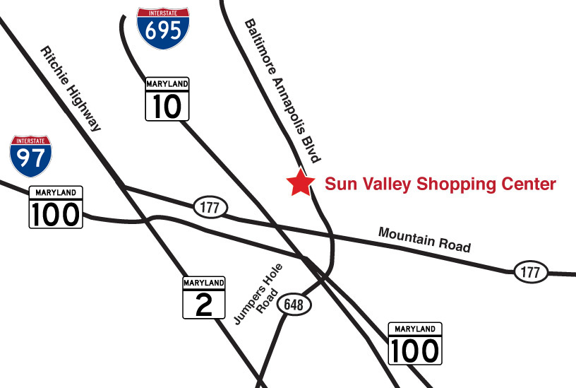 Glen Burnie Anne Arundel County Retail Sun Valley Shopping Center For