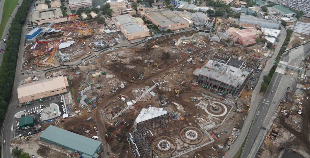 Construction photos around Walt Disney World from above