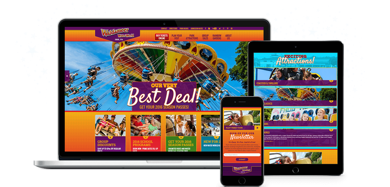 Attractions Marketing Amusement Park site Design & Digital Marketing
