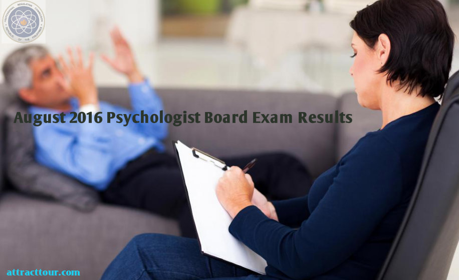 Congratulations! August 2016 Psychologist Board Exam Results Attracttour