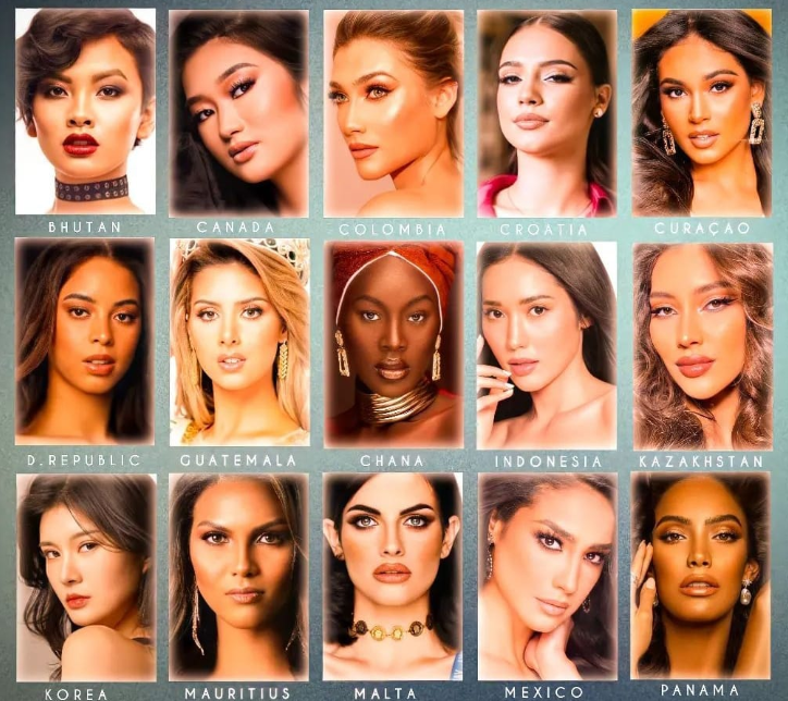 FULL LISTS 71st Miss Universe Candidates AttractTour