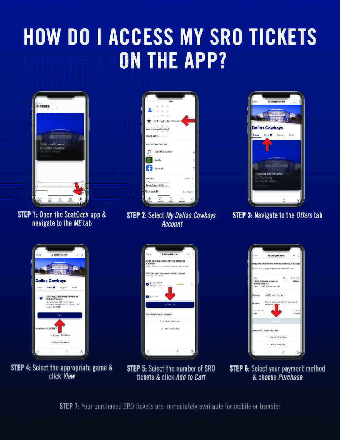 SRO Ticket AT&T Stadium