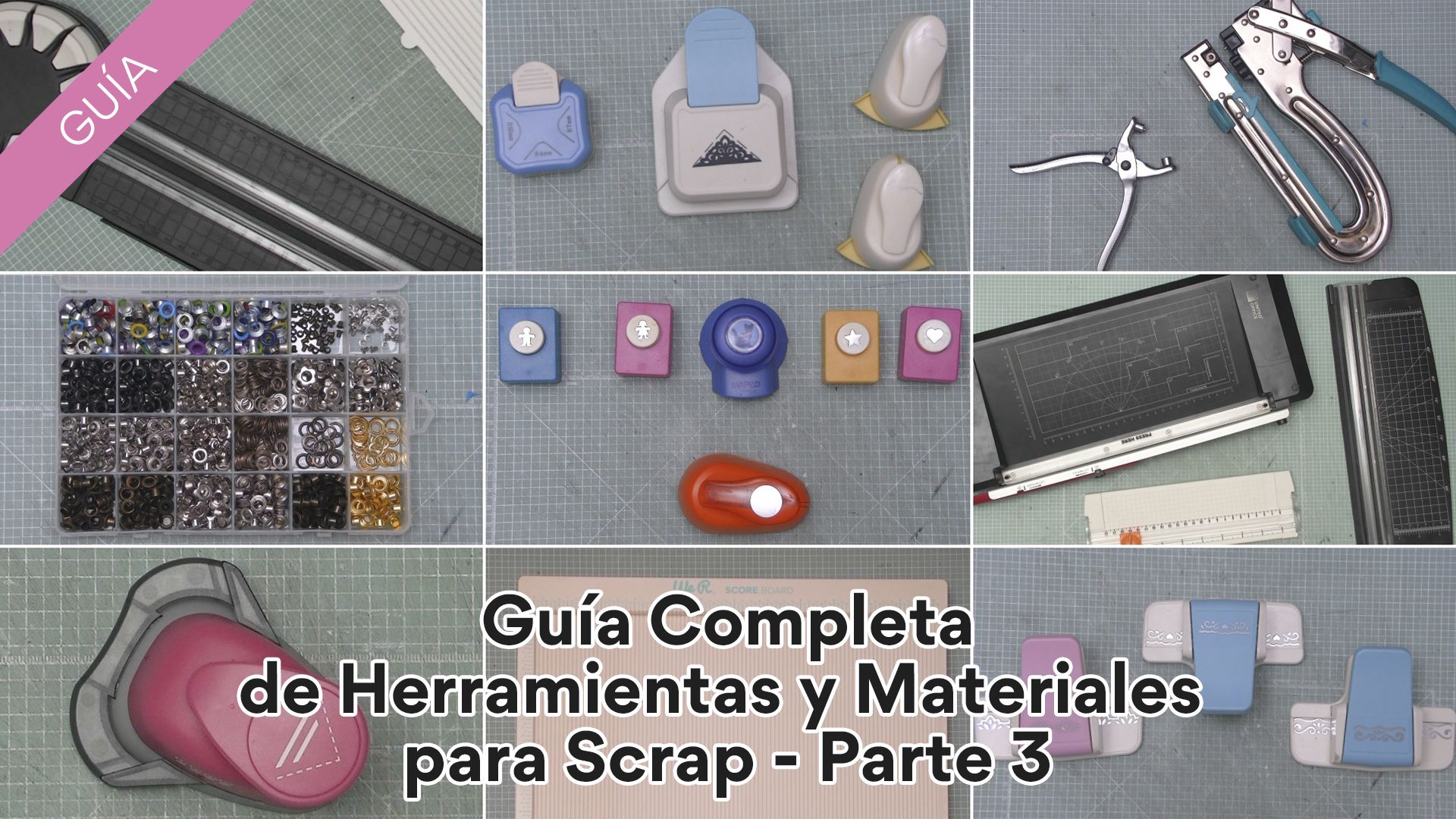 Guía de Materiales y Herramientas para Scrapbook 🤩📷 Parte 3 Atunida