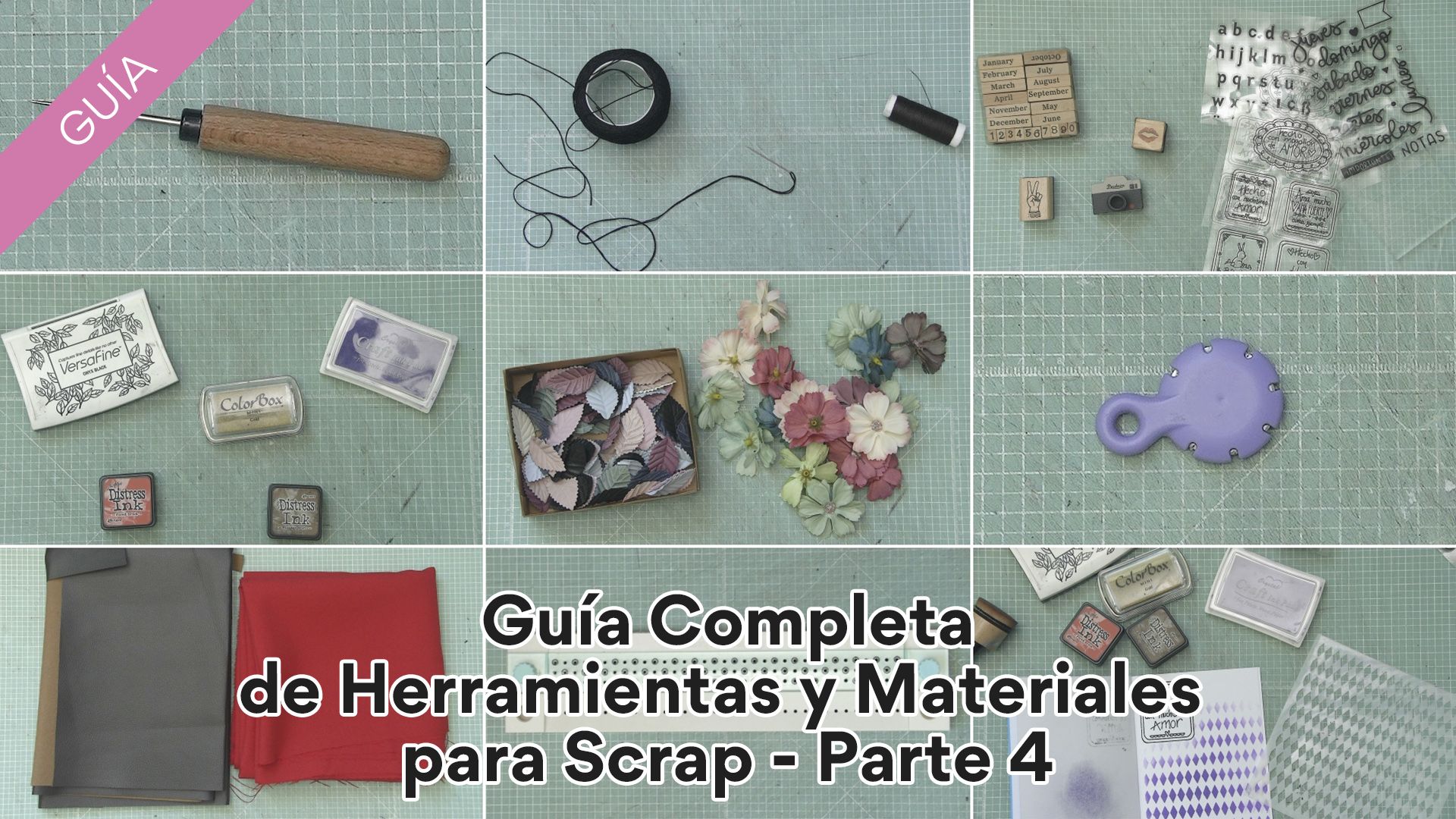 Guía de Materiales y Herramientas para Scrapbook 🤩📷 Parte 3 Atunida