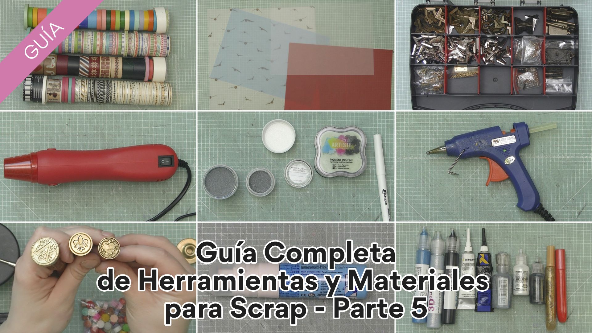 Guía de Materiales y Herramientas para Scrapbook 🤩📷 Parte 5 Atunida