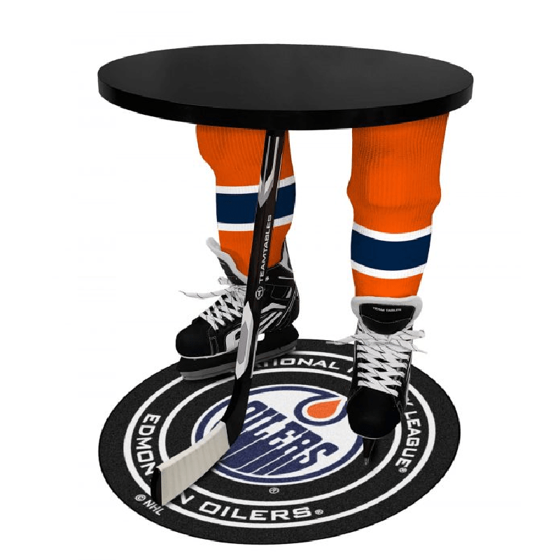 Team Tables Edmonton Oilers Hockey Table & Floor Mat • atWork Office
