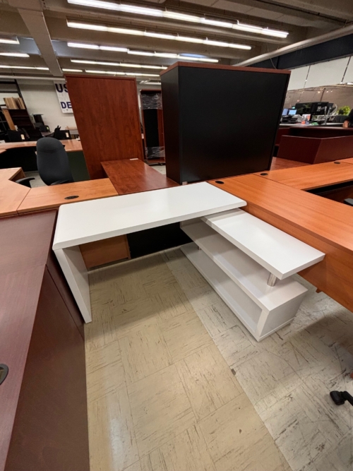 Used LShape Desk W/ Builtin Storage DJT142 • atWork Office