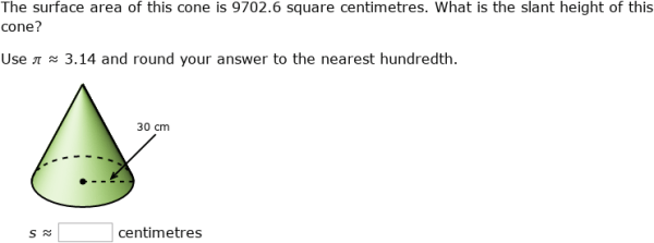IXL - Surface area of pyramids and cones (Year 10 maths practice)