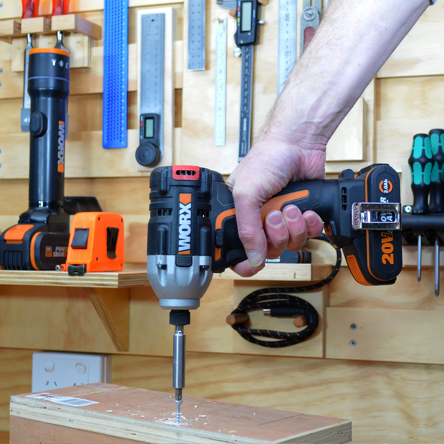 WORX 20V 3-Speed Impact Driver - 260Nm - Brushless | POWERSHARE Tool