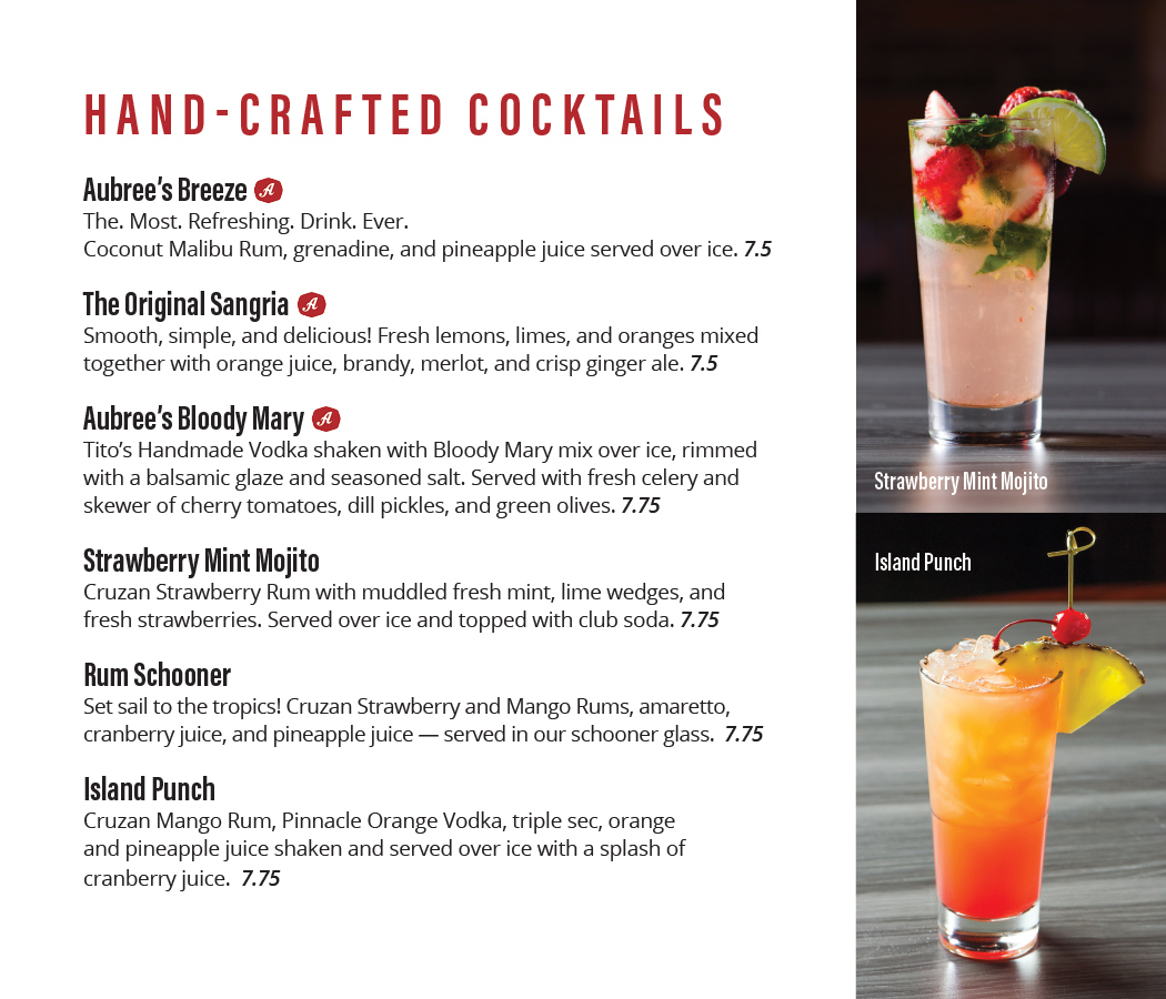 Drinks & Desserts Menu