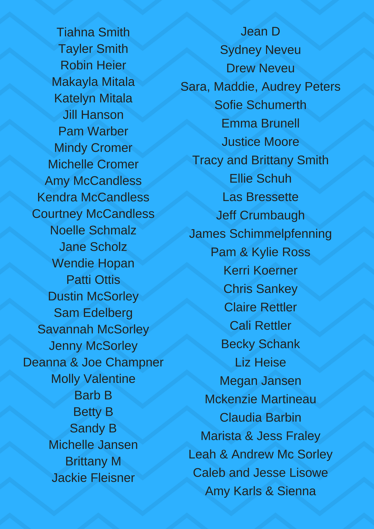 Our Volunteers & Those Who Have Donated Aubree's Blankets for Veterans