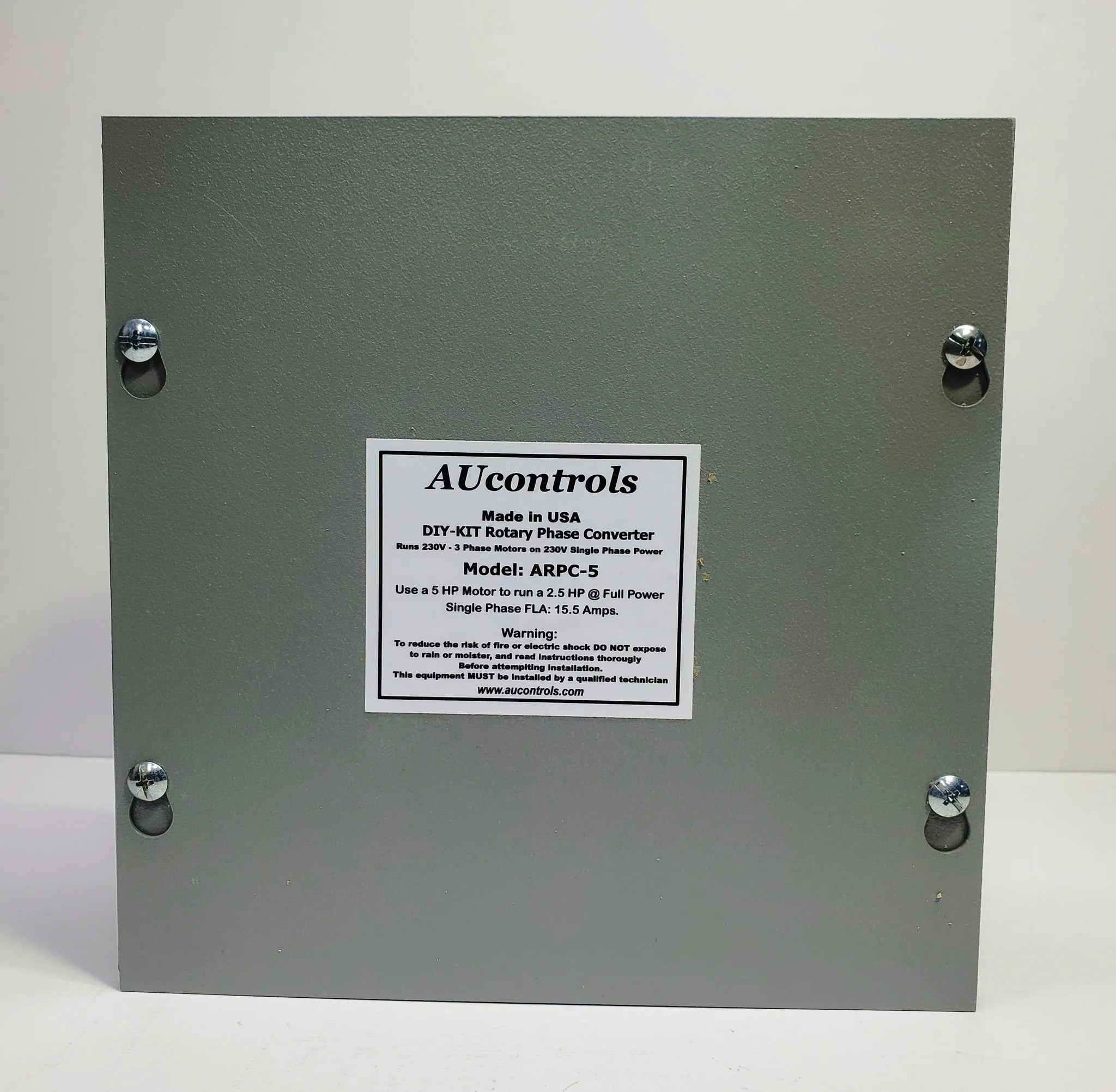 DIYKIT ARPC5, Make your Rotary Phase Converter and get 3Phase FULL