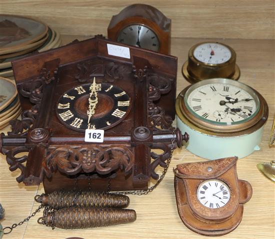 A cuckoo clock and four others Sale 170220 Lot 162 Gorringe's