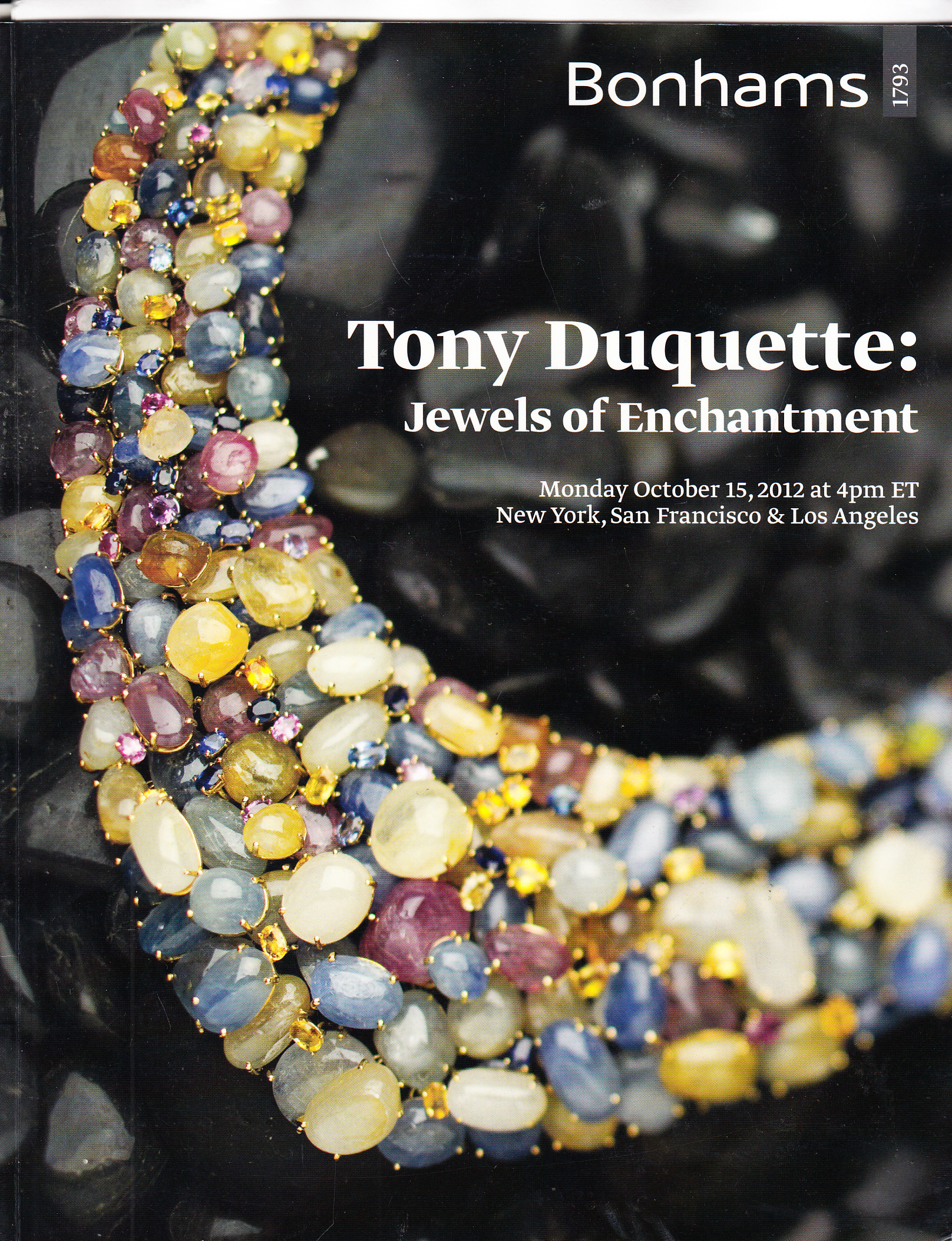 SOAA Bonhams Tony Duquette Jewels of Enchantment New York 10/15/12