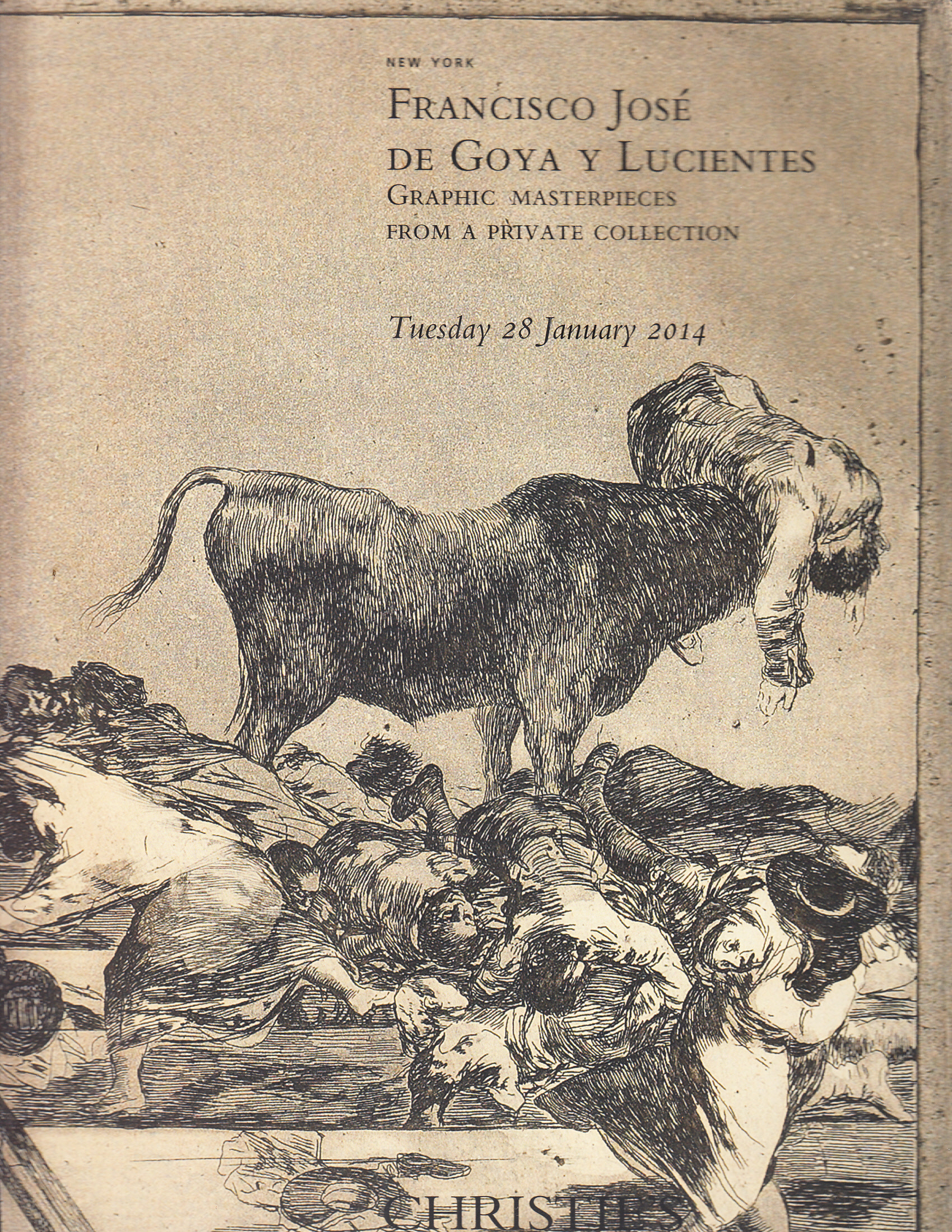 Christie's Oversized Francisco Jose de Goya y Lucientes Graphic