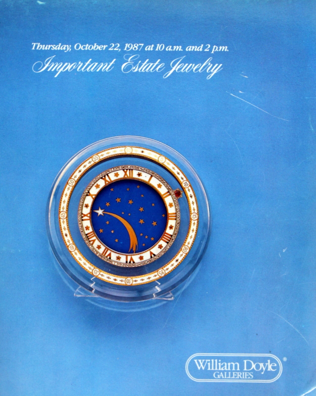 IH WILLIAM DOYLE GALLERIES NEW YORK IMPORTANT ESTATE JEWELRY 10/22/87