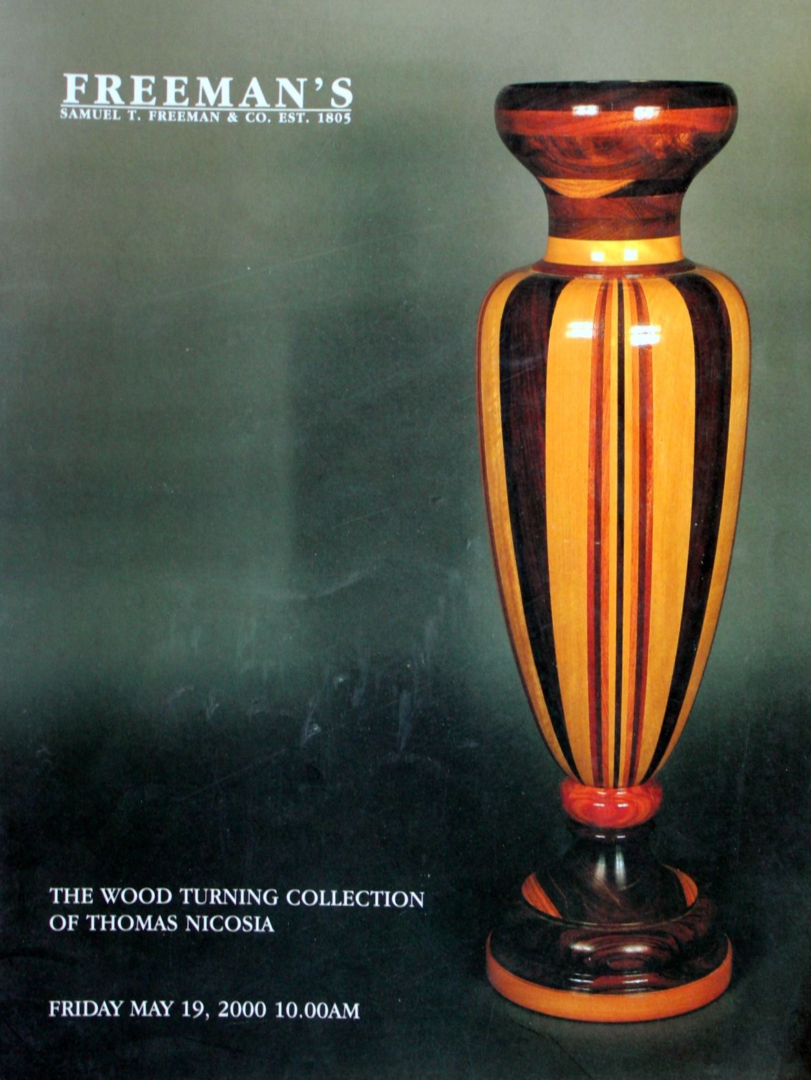 IH FREEMANS' THE WOOD TURNING COLLECTION OF THOMAS NICOSIA 5/19/00
