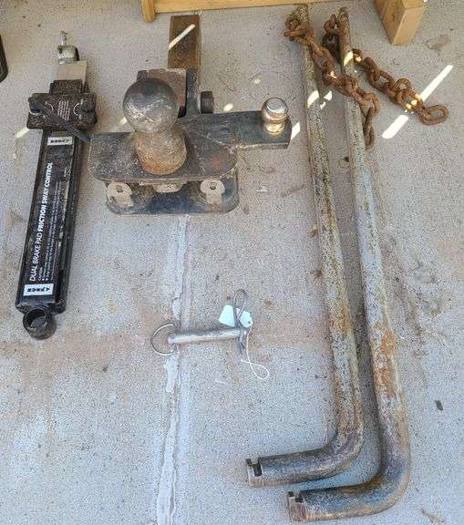 Equializer Hitch & Husky Dual Brake Pad friction Sway Control Bar