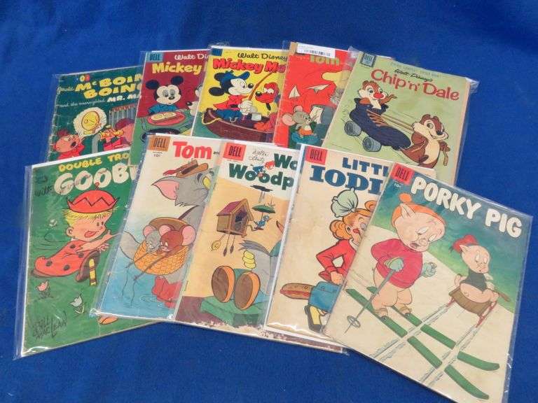 Ten vintage comic books AAA Auction and Realty