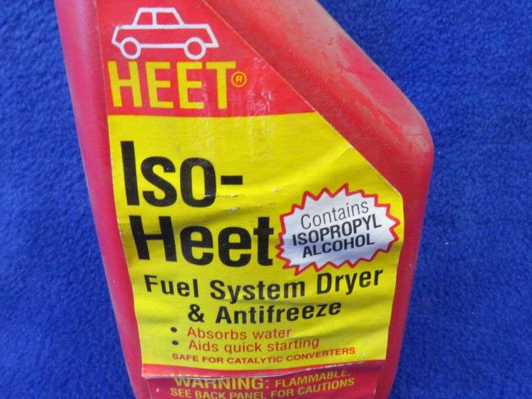 Twelve bottles of IsoHeat fuel system dryer and antifreeze AAA