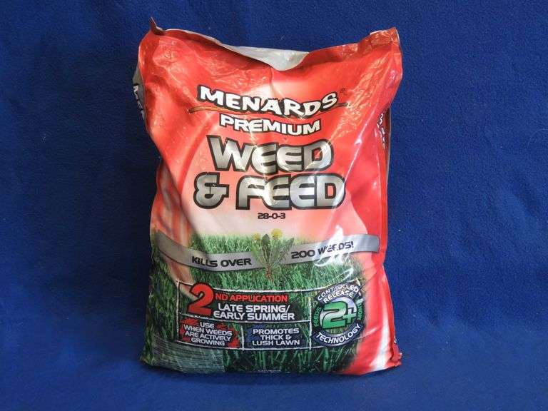Full 17 lb. bag of Menards Premium Weed & Feed AAA Auction and Realty
