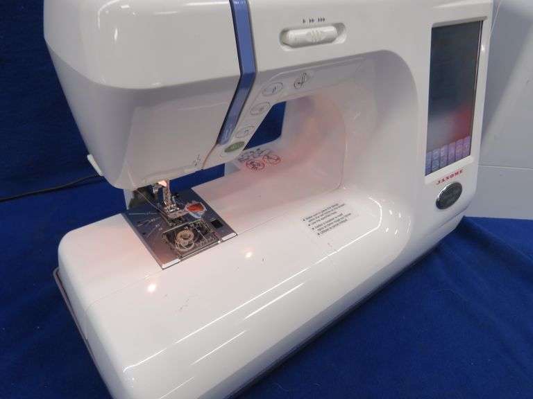 Janome Memory Craft 10000 embroidery machine, powers on AAA Auction
