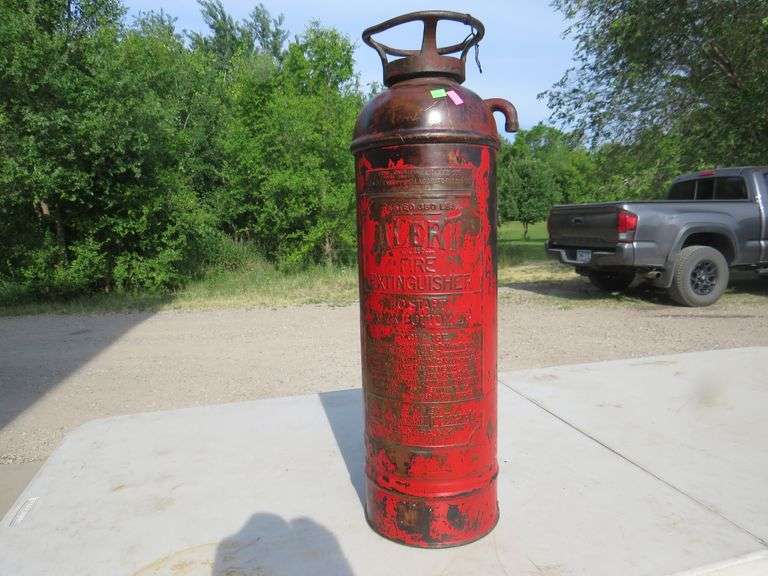 Copper fire extinguisher AAA Auction and Realty