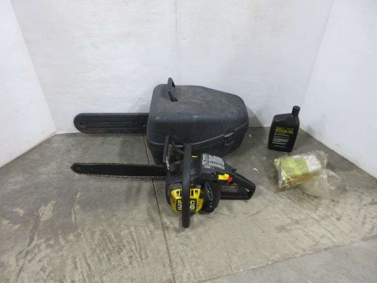 McCulloch Chainsaw with 15" Bar, and Case Albrecht Auction Service