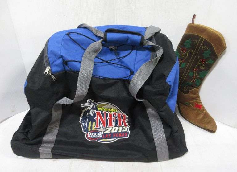 NFR Wrangler 2013 Las Vegas Duffle Bag, Very Good, Has Some Fraying on