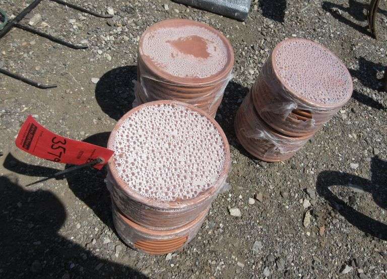 (48) Terra Cotta Saucers, Made by Pennington Albrecht Auction Service