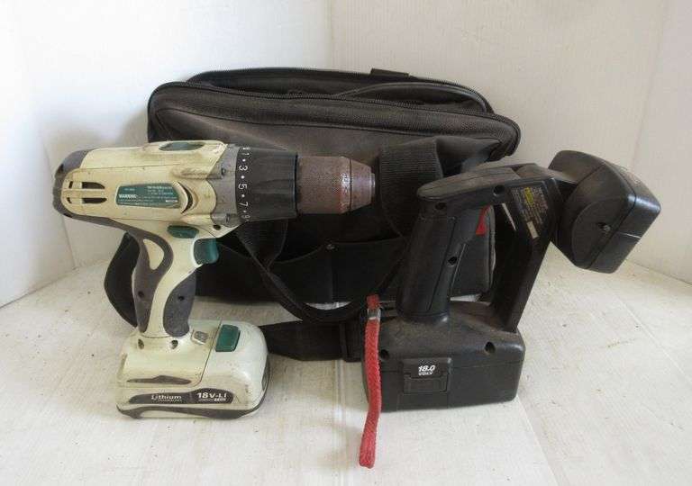 Craftsman Flashlight with Charger, and Masterforce Screw Gun with