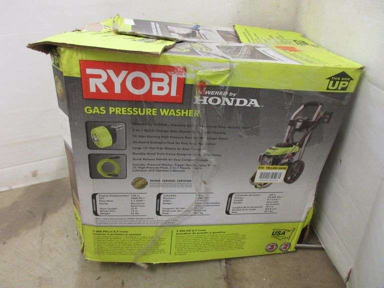 Ryobi 3000 PSI 2.3 GPM Gas Pressure Washer with Honda Motor Albrecht