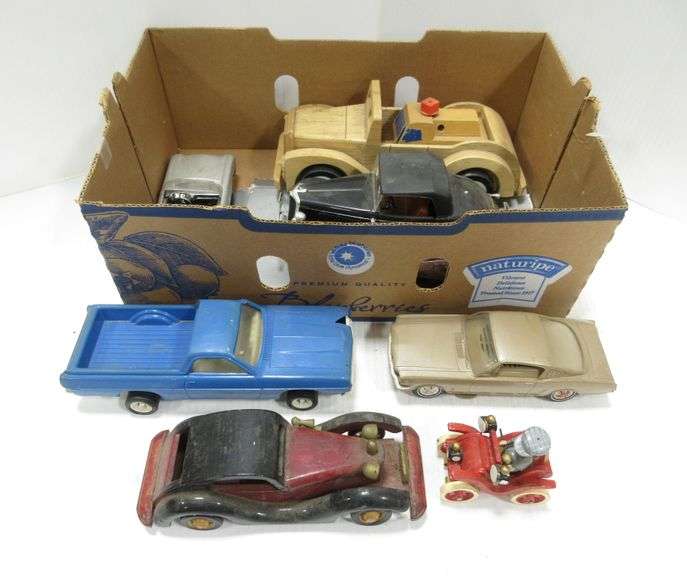(3) Older Model Cars, (5) Older Wooden Cars, and Older Cast Iron Ford
