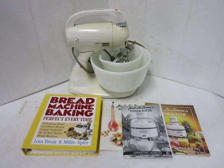 1960's Hamilton Beach Mixer, (2) Bowls Albrecht Auction Service