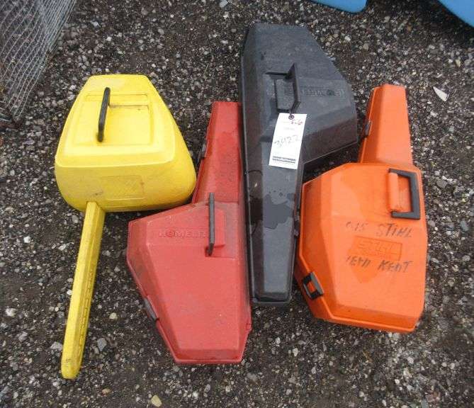 (4) Chainsaw Cases 1 Stihl, 1 McCulloch, and 2 Homelite Albrecht