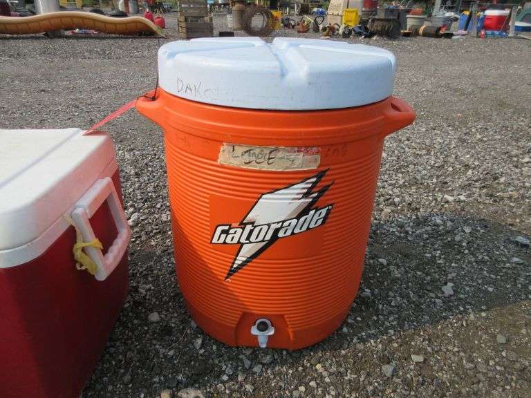 Gatorade Drink Dispenser, and Cooler Albrecht Auction Service