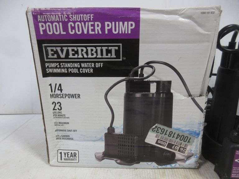 Everbilt Pool Cover Pump Albrecht Auction Service