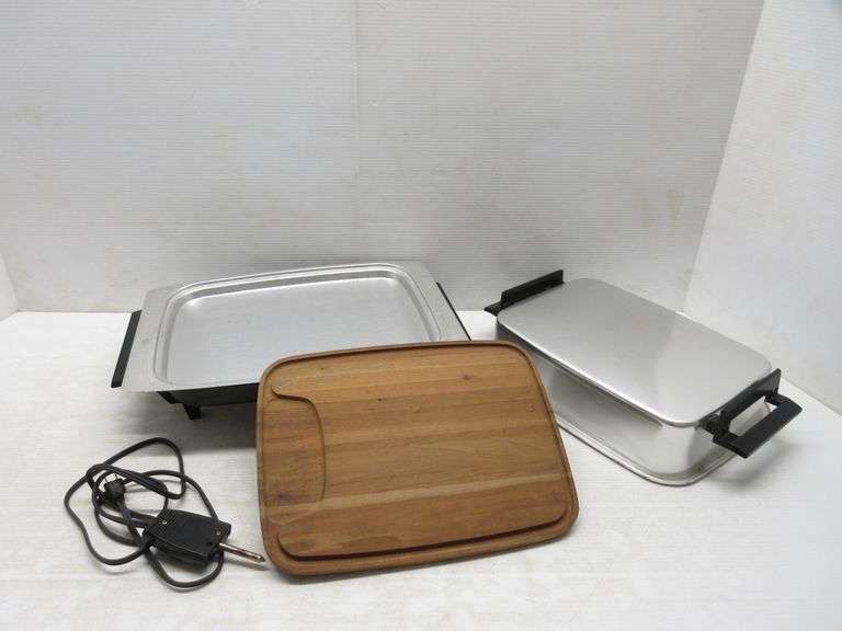 Older West Bend Miracle Maid Lektro Maid Electric Skillet Frying Pan