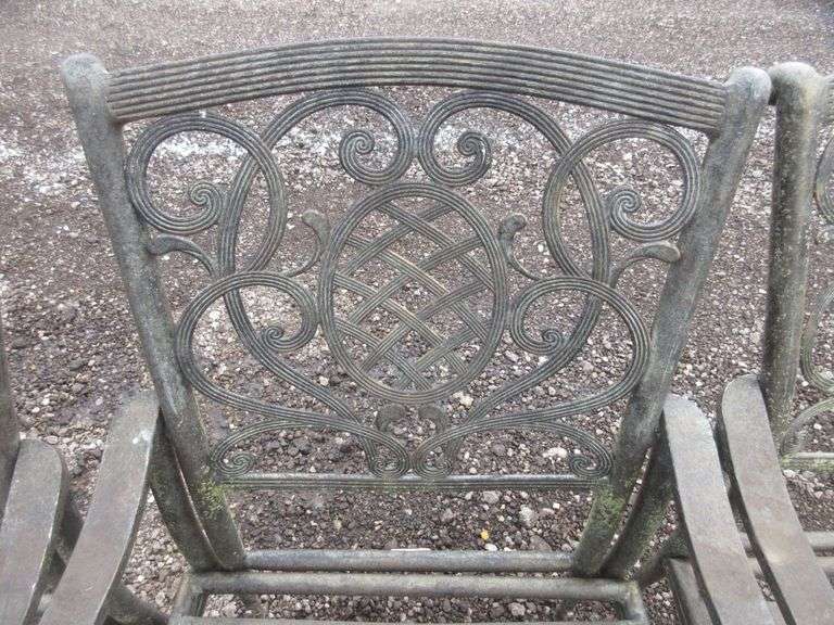 (4) Hampton Bay Aluminum Patio Chairs Albrecht Auction Service