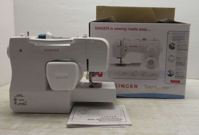 Singer Talent 3323 Sewing Machine with Manual Albrecht Auction Service